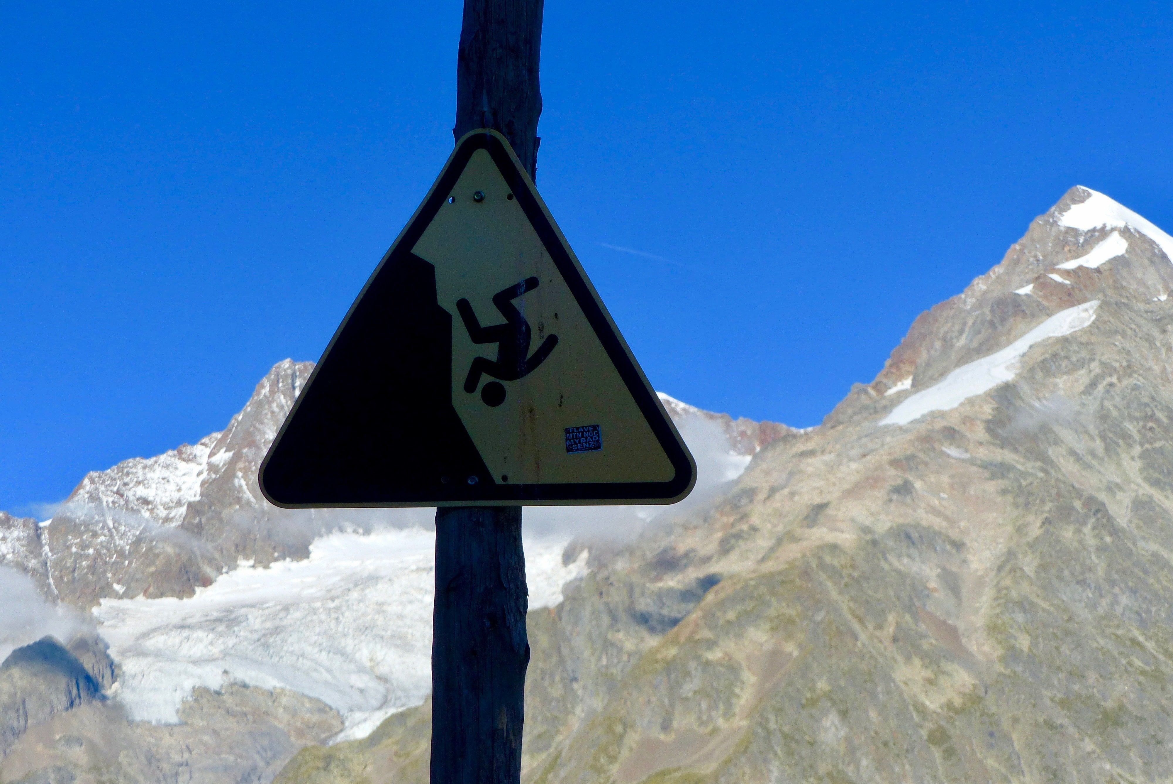 Danger...chute d'homme